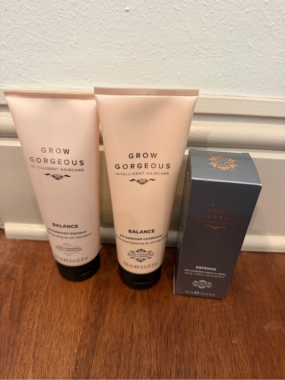 Grow Gorgeous Balance Shampoo & Conditioner Set in Blush Pink